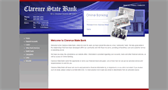 Desktop Screenshot of clarencestatebank.com