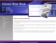 Tablet Screenshot of clarencestatebank.com